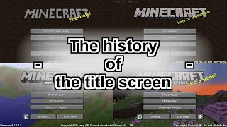 [Minecraft] The history of the title screen in 2010 - 2023