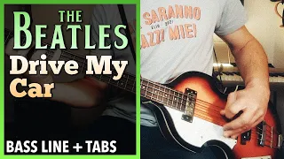 The Beatles - Drive My Car /// BASS LINE [Play Along Tabs]