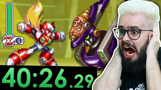 ZERANDO MEGA MAN X4 EM 40 MINUTOS! (RECORDE MUNDIAL REACT) - feat. @sharivan2006 e @ChequerChequer