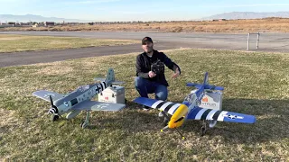 Overview: E-flite Focke-Wulf Fw 190A 1.5m and P-51D Mustang 1.5m (4K)