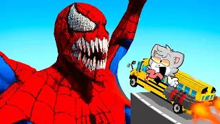 SPIDERMAN MUTANTE vs SUPER AUTOS 💥😱