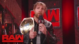 Dean Ambrose gets the scoop backstage: Raw, May 1, 2017