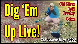 Metal Detecting Gold, Old Silver, Coins, Jewelry & Relics Dug Up Live!