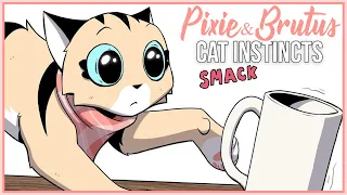 Teen Pixie Has CAT INSTINCTS | Pixie and Brutus Comic Dub