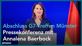 Abschluss G7-Außenminister:innentreffen: Pressekonferenz mit Annalena Baerbock