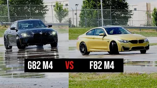 BMW M4 G82 vs. M4 F82 Drag Race