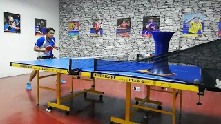 ATTACK BACKHAND BACKSPIN SHORT PIPS CLOSE TO TABLE BY IZZWAN HUSSIN (KKTTC BLADE)