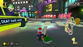 New York Minute - Toad Gameplay 150cc Mirror Mode DLC (Mario Kart 8 Deluxe)