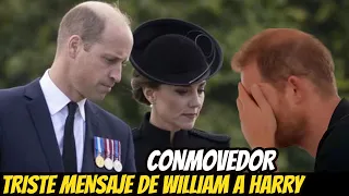 SE HUNDE EN EL DOLOR! EL TRISTE MENSAJE Del PRÍNCIPE WILLIAM a su HERMANO El PRÍNCIPE HARRY!