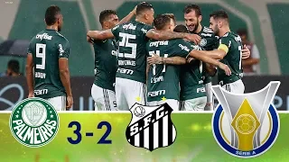 Melhores momentos -  Palmeiras 3 x 2 Santos -  Campeonato Brasileiro - (03/11/2018)