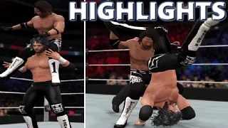 WWE 2K17 AJ STYLES VS KENNY OMEGA - DREAM MATCH HIGHLIGHTS