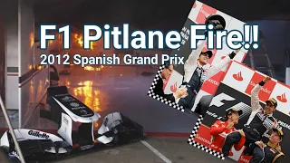 2012 Spanish Grand Prix - Williams F1 Pit Fire