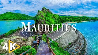 FLYING OVER MAURITIUS (4K UHD) - Calming Music Along With Beautiful Nature Video - 4K Video Ultra HD