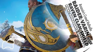 Assassin's Creed Valhalla RAIDER Axe, VARIN Axe RAVEN Shield Appearance Showcase Brutal Gameplay