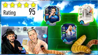 Wer muss MEHLWÜRMER ESSEN vs WAKEZ 🤢🔥 FUT DRAFT CHALLENGE FIFA 23!!