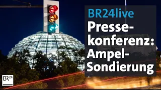 BR24live: Pressekonferenz der Ampel-Sondierer (SPD, Grünen und FDP) | BR24