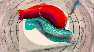 488. Sheleeart - Acrylic Fluid Art - Aurora Inspired