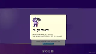 OMG I GOT BANNED FROM BONZI.WORLD