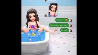 Project Makeover game ads '33' Hot Chatting in Bathtub