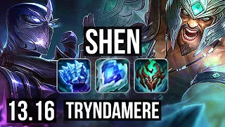 SHEN vs TRYNDAMERE (TOP) | 9/1/25, 4.7M mastery, Legendary, 300+ games | EUW Diamond | 13.16