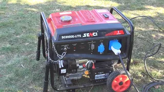 Senci SC9000E-LITE Generator Exterior and Interior