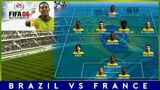 [XBOX360 - 60 FPS] | FIFA 06 - ROAD TO WORLD CUP | BRAZIL VS FRANCE