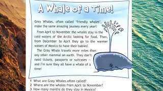 Spotlight 4 p 63 A Whale of a Time!