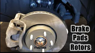 2020 Mazda 6 Front Brake Pad And Rotor Replacement!