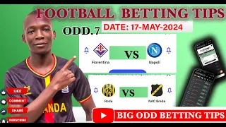 FOOTBALL BETTING TIPS AND PREDICTIONS TODAY'S 17-MAY-2024 | SOCCER PREDICTIONS | ITALY SERIE A