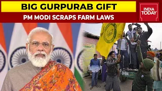 PM Modi's Gigantic Gurpurab Gift To India's Kisan, Scraps All 3 Farm Laws After 15 Months Of Stir