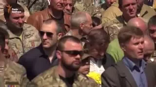 На Майдане простились с погибшими бойцами «Айдара»
