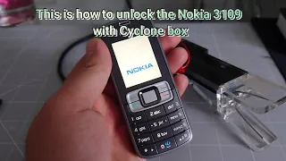 How to Unlock the Nokia 3109c with Cyclone box