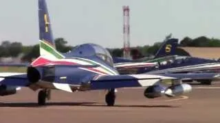 RIAT 2014 Frecce Tricolori Arrival and Departure