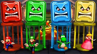 Mario Party The Top 100 Minigames - Mario Vs Yoshi Vs Peach Vs Luigi (Master Difficulty)