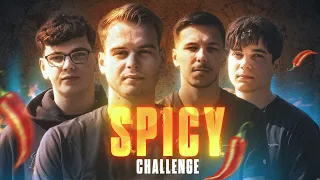 CAN OUR ROCKET LEAGUE TEAM HANDLE THE SPICE? | Rocket League Spicy Challenge