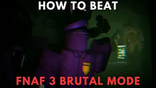 How To Beat Fnaf 3 Brutal Mode Easily! | Roblox Fnaf Coop