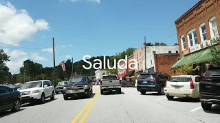 Driving Downtown, Saluda, NC, USA 2020 | Slow TV