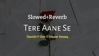 Tere Aane Se !! Slowed+Reverb !! Danish F dar !! Dawar Farooq !! Umme Faizan !!