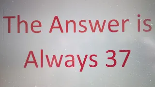 How to do a Simple Math Trick "The Answer is Always 37" - Step by Step Instructions - Tutorial