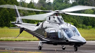 Agusta A109E Power Helicopter Takeoff & Landing, etc.