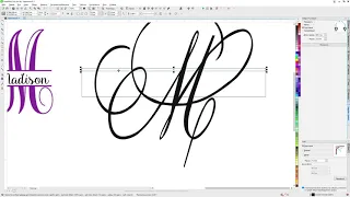 Как разрезать букву. Corel Draw от Деревяшкина