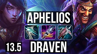 APHELIOS & Yuumi vs DRAVEN & Karma (ADC) | Rank 3 Aphelios, Legendary | TR Challenger | 13.5