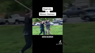 Weapons Sparring (Naginata vs Meteor Hammer)