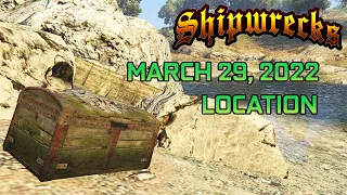 GTA Online Shipwreck Location March 29, 2022 | Frontier Outfit Scraps | Daily Collectible Guide