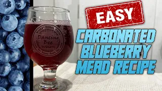 How to Make a Easy Carbonated Blueberry Mead at Home!