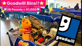 Let’s GO To Goodwill Bins! I Found SO Much TREASURE in 1 HOUR! Thrift With Me!