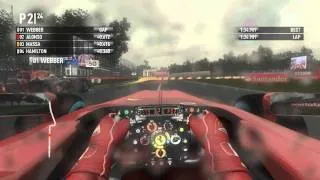 F1 2011 (PC) Race @ Monza (Light Rain) | Gameplay | High Graphics GT 220