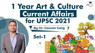 Art & Culture for UPSC 2021 Prelims current affairs of last 1 year Set 1 by Dr Gaurav Garg #UPSC2021