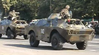 Военный парад Кишинев 2011 репетиция ЧАСТЬ 1