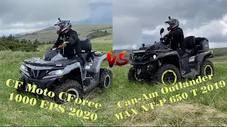 CfMoto 1000 Vs. Can Am Outlander 650 😲 Crossing a Mud Ditch 💢